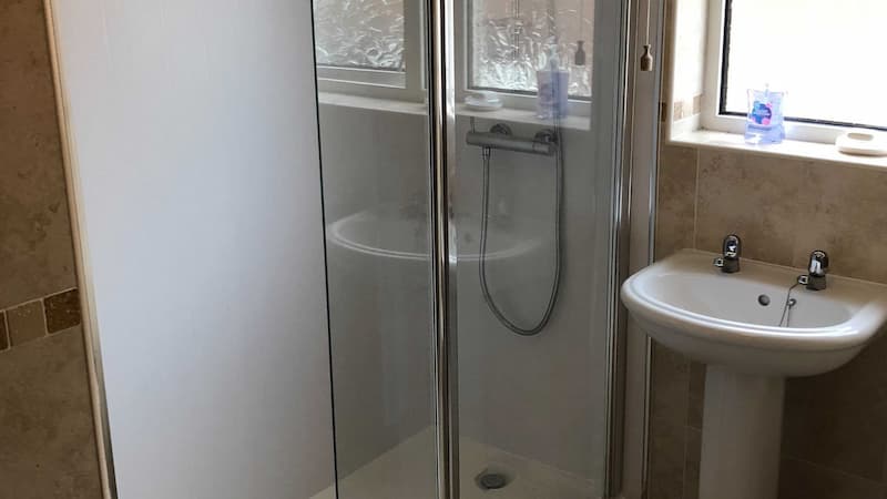 shower unit sliding door